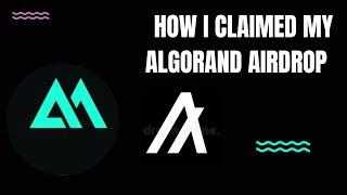 HOW TO CLAIM ALGORAND AIRDROP #algorand #airdrop #cosmos #algomint