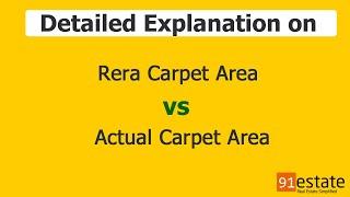 Rera Carpet Area Calculation | Rera Carpet Area vs Actual Carpet Area