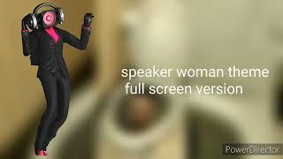 speaker woman theme full screen version
