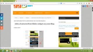 How to add featured post slider widget in your blog