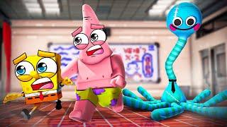 SpongeBob Escapes MR. WIGGLES' SCHOOL! (SO SCARY!)