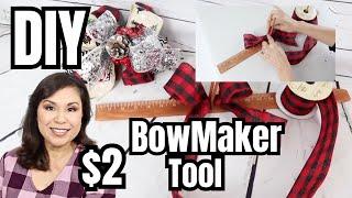 $2 DIY EASY BOW MAKER TOOL NOW ANYONE CAN CREATE BEAUTIFUL PROFESSIONAL BOWS FOR ALL THE HOLIDAYS