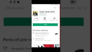 HOW TO DOWNLOAD PUBG NEW STATE ON PLAY STORE 