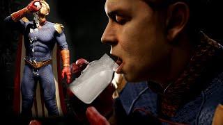 Homelander Drinks Milk | All Animations - Mortal Kombat 1