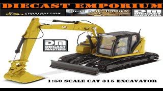 1:50 Scale Diecast Masters Caterpillar 315 Excavator Official Unboxing & Review
