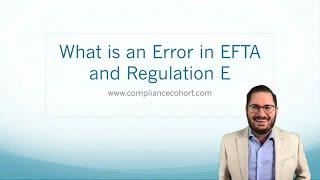 What is an Error Under Regulation E