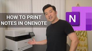 How to print OneNote note pages