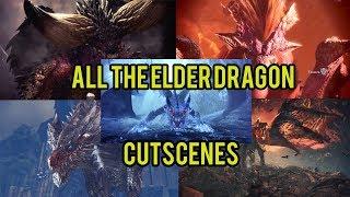 Monster Hunter World | All The Elder Dragon Cutscenes