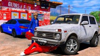 ОПЕРСКАЯ ЕЗДА В GTA 5 - КУПИЛ НИВУ С ПРОБЕГОМ ИЗ ПОД ДЕДА! ПОСТАВИЛ БАМПЕРА ОТ NIVA URBAN! ВОТЕР