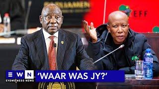 'Waar was jy? Play the ball, not the man' - Ramaphosa to Malema during Parly debate