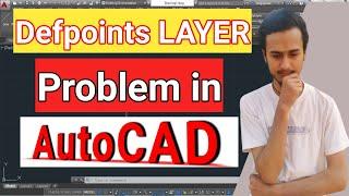 Defpoints Layer Problem in AutoCAD | Solution of Defpoints Layer problem in AutoCAD in Nepali |
