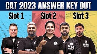 CAT 2023 Answer key out | CAT 2023 Answer Key All slot Analysis