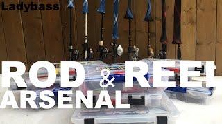 Bass Fishing Rod and Reel Arsenal | Tackle Tour ep.3