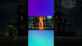 Hickory Dickory Dock: Spooky Monster Edition | Fun Halloween Rhyme for Kids | Cocomomo #Shorts