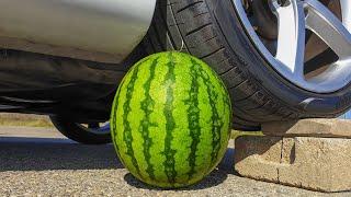 Crushing Crunchy & Soft Things by Car! - EXPERIMENT: CAR VS WATERMELON