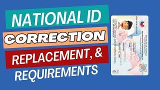 HOW TO CORRECT ERRORS IN NATIONAL ID REGISTRATION #nationalid #nationalidcorrection #philsys