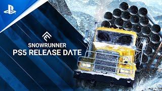 SnowRunner - Release Date Reveal Trailer | PS5