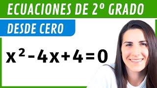 ECUACIONES DE SEGUNDO GRADO  desde Cero - Fórmula, Incompletas, con paréntesis y fracciones