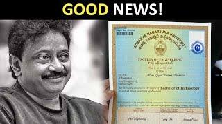 Ram Gopal Varma receives B.tech degree after 37 years