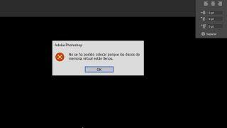 Memoria virtual photoshop llena (solución)