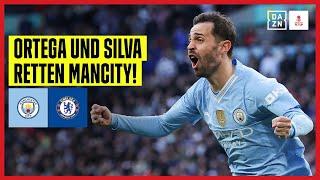 Später Siegtreffer! ManCity erreicht Finale dank Silva: Man City - FC Chelsea | FA Cup | DAZN