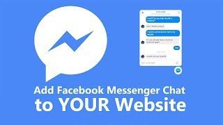 Add Facebook Messenger Chat plugin in your website