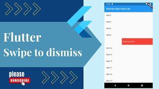 flutter tutorial: Implement swipe to dismiss | Flutter