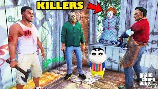 Franklin Hunting Every Killer Monster To Save Shinchan In GTA 5 | SHINCHAN and CHOP