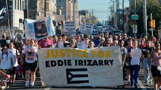 Supporters rally for justice for Eddie Irizarry, who was shot and killed by police in Philly