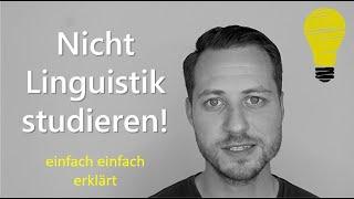 Linguistik studieren? Stopp! Ich kläre euch über die miserablen Berufschancen auf.