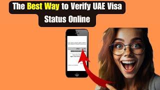 How To Check uae visa status online with passport number | how to check visa status online dubai