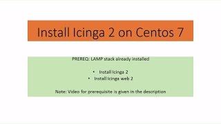 Icinga2 [Part 1] - How to Install icinga 2 and icingaweb 2 on CentOS 7 (icingaweb2)