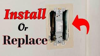 How To Replace  Light Switch Install Easy Simple