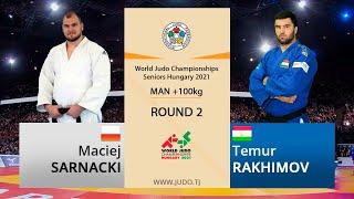 Мачей САРНАТСКИЙ vs Темур РАҲИМОВ, +100kg, Даври 2, Чемпионати ҷаҳон оид ба ҷудо 2021