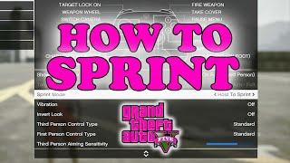 HOW TO HOLD BUTTON TO SPRINT IN GTA V