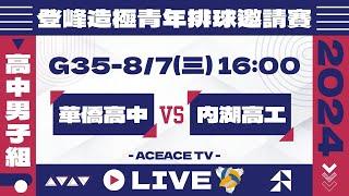 #登峰造極WhyNotMeG35 華僑高中 vs 內湖高工〘高中男子組〙2024登峰造極青年排球邀請賽©