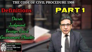 section 2 cpc 1908 | definitions cpc | decree | judgment | decree holder | judgment debtor