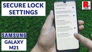 How to Customize Secure Lock Settings on Samsung Galaxy M21