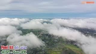 FIMI X8 Tele 800m Through the Clouds #rc #drone #drones #droneview