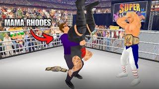 Mama Rhodes hits Kevin Owens with a Piledriver in front of Cody Rhodes | Wrestling Empire