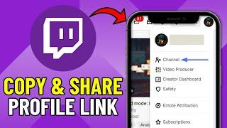 How To Copy and Share Twitch Profile Link (2024) Easy Tutorial