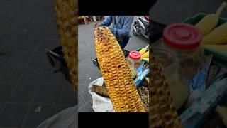 Indonesian street food - roasted corn #bali #travelwithkids