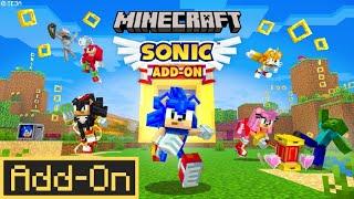 OFFICIAL SONIC ADDON: POWERFUL Character Abilities to Minecraft Bedrock Edition