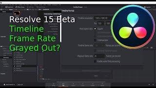 Resolve 15 Save Default Timeline Frame Rate