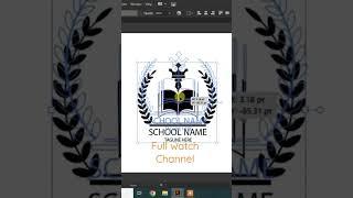 school logo design, shorts, youtube #shorts #shortsvideo #graphicdesign