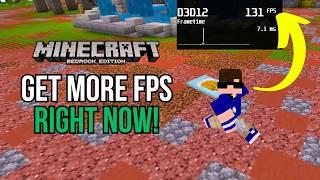 MINECRAFT BEDROCK: HOW TO GET MORE FPS AND OPTIMIZE PERFORMANCE| Run it on Low-End PC️