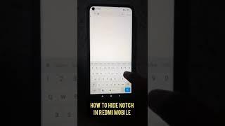 how to hide notch in redmi mobile #short #shortvideo #firstshort #youtubeshort