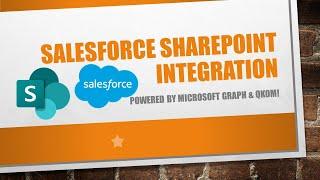 Salesforce Integration with SharePoint - powered by Microsoft Graph