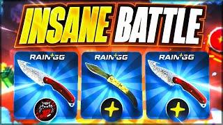 INSANE BATTLE! Playing on a new site! (RAIN.GG)