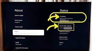 HISENSE Smart Google TV : How to Find IP Address and MAC Address | 2 Ways